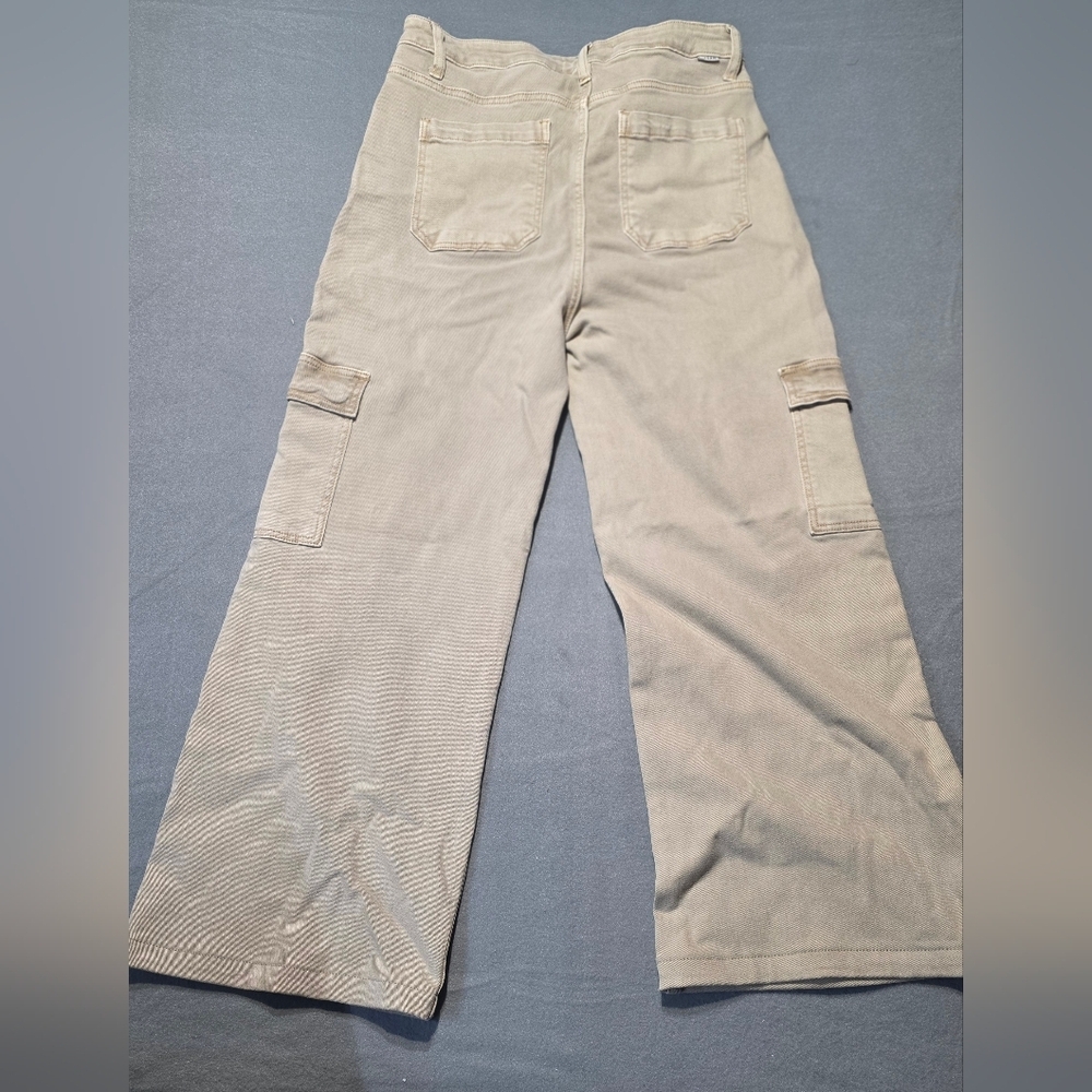 Risen Jeans EUC Beige Cargo Pants Waist 32 Iseam 28 - Picture 2 of 5